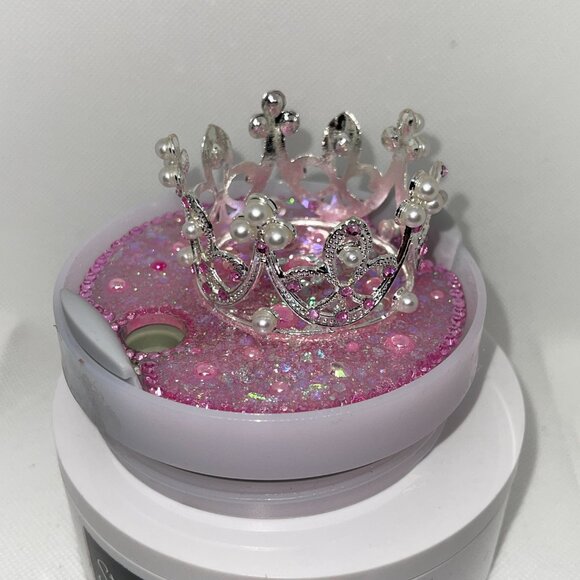 Rhinestone Crown Topper that fit Stanley x Love Shack Fancy Tumbler Lids - Picture 13 of 14